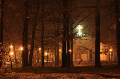 Giszowiec, Kościółek nocą